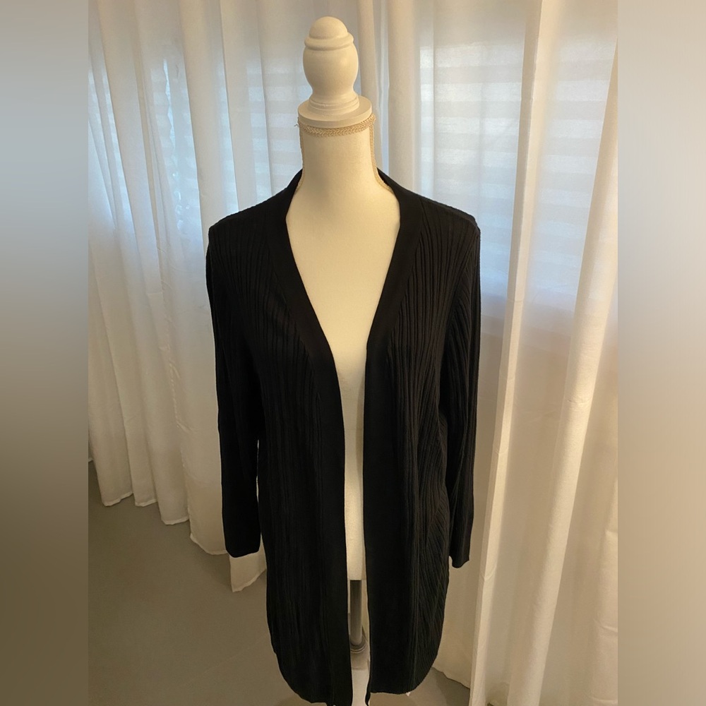 Ava & Viv Black Long Cardigan